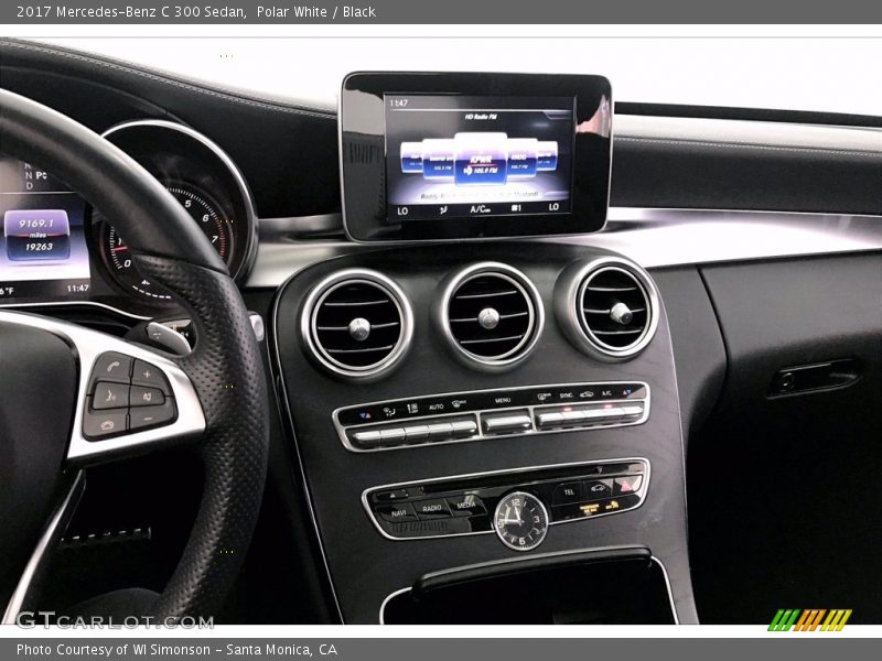 Polar White / Black 2017 Mercedes-Benz C 300 Sedan