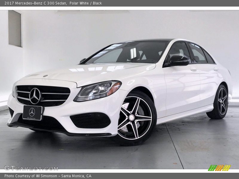 Polar White / Black 2017 Mercedes-Benz C 300 Sedan