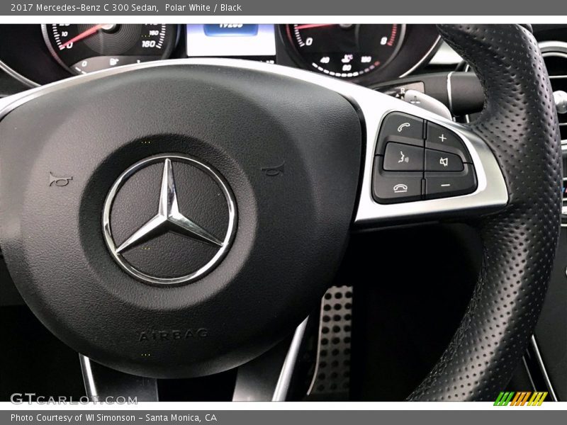 Polar White / Black 2017 Mercedes-Benz C 300 Sedan