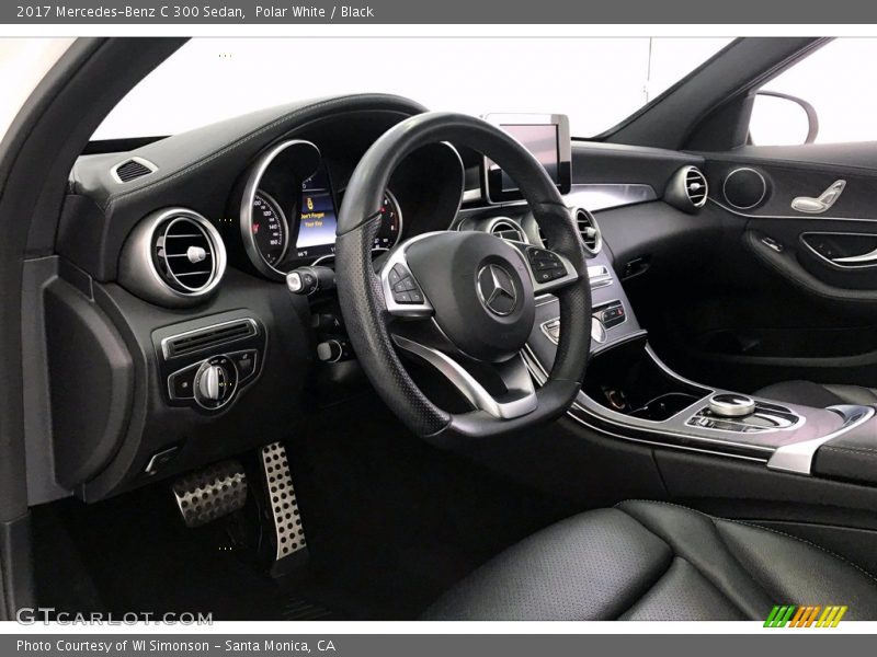 Polar White / Black 2017 Mercedes-Benz C 300 Sedan