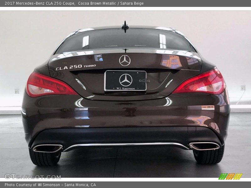 Cocoa Brown Metallic / Sahara Beige 2017 Mercedes-Benz CLA 250 Coupe