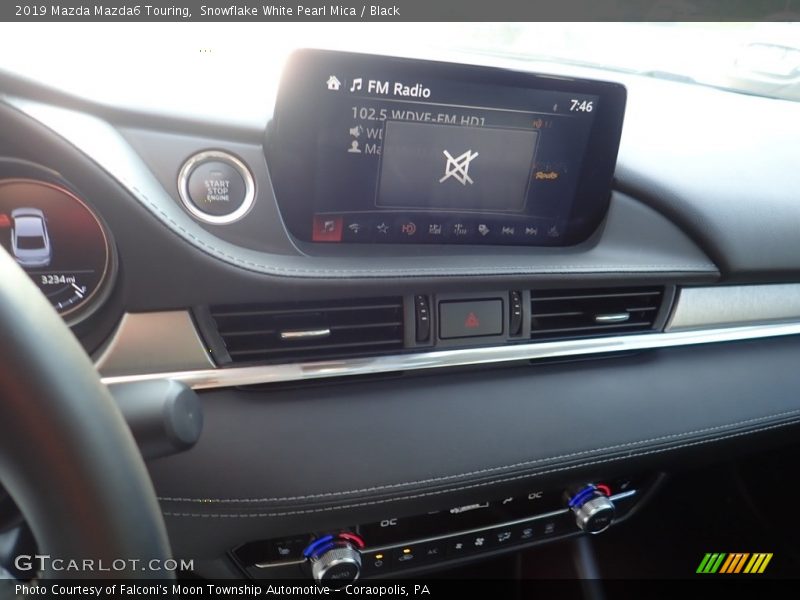 Snowflake White Pearl Mica / Black 2019 Mazda Mazda6 Touring