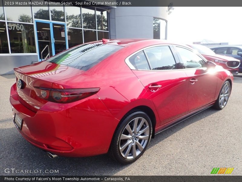 Soul Red Crystal Metallic / Black 2019 Mazda MAZDA3 Premium Sedan