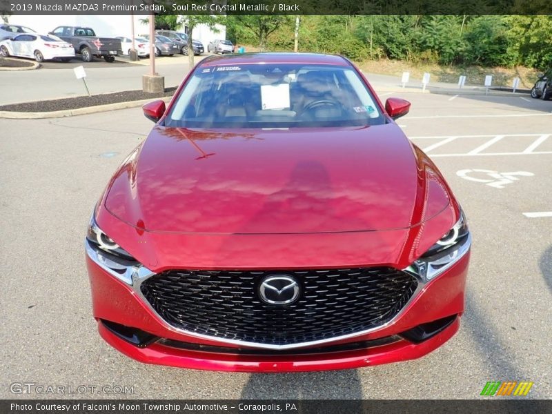 Soul Red Crystal Metallic / Black 2019 Mazda MAZDA3 Premium Sedan