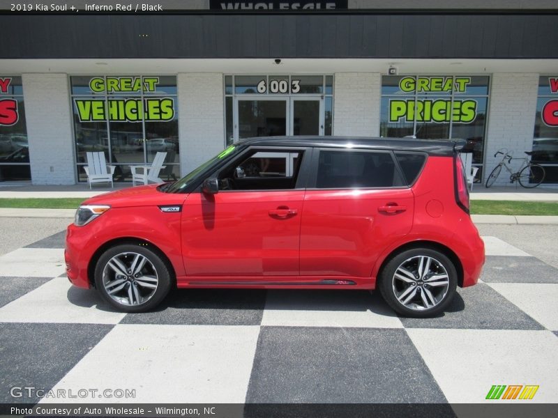 Inferno Red / Black 2019 Kia Soul +