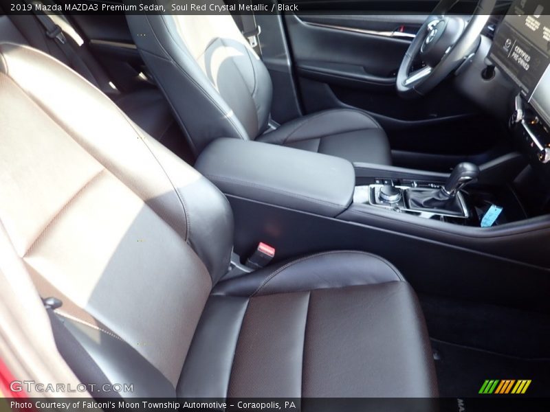 Soul Red Crystal Metallic / Black 2019 Mazda MAZDA3 Premium Sedan