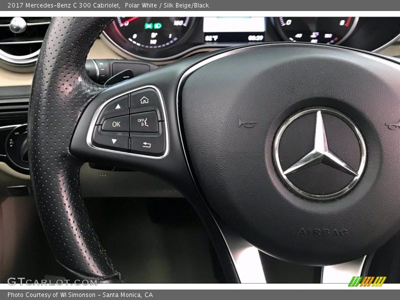 Polar White / Silk Beige/Black 2017 Mercedes-Benz C 300 Cabriolet
