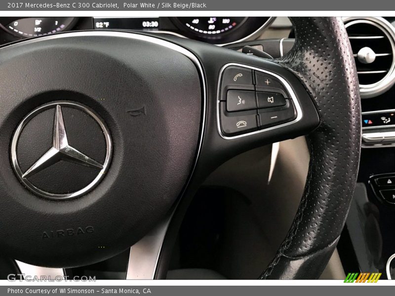 Polar White / Silk Beige/Black 2017 Mercedes-Benz C 300 Cabriolet
