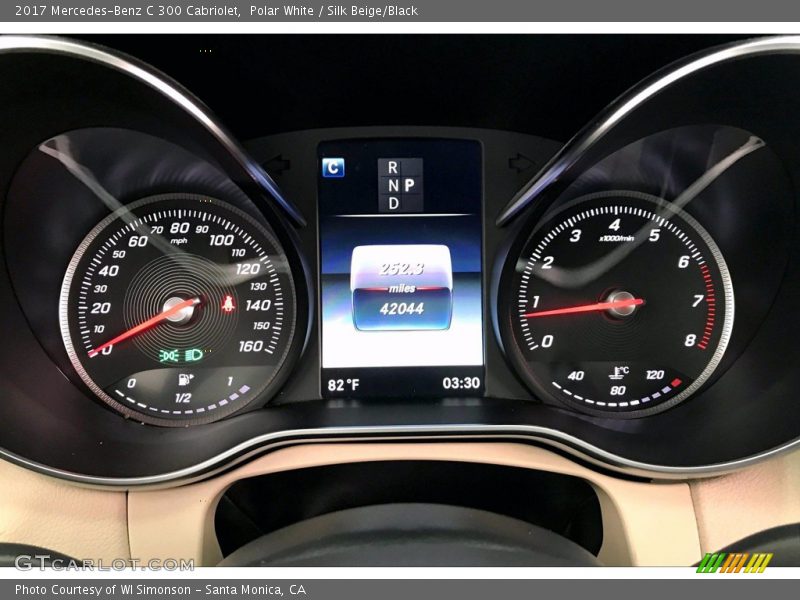 Polar White / Silk Beige/Black 2017 Mercedes-Benz C 300 Cabriolet