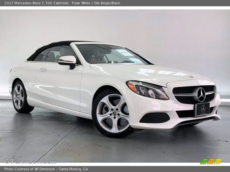 Polar White / Silk Beige/Black 2017 Mercedes-Benz C 300 Cabriolet