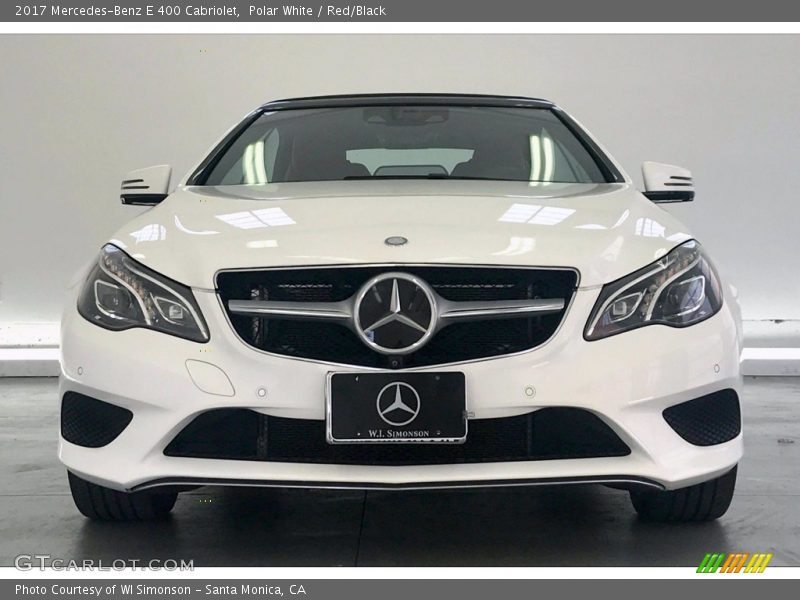 Polar White / Red/Black 2017 Mercedes-Benz E 400 Cabriolet