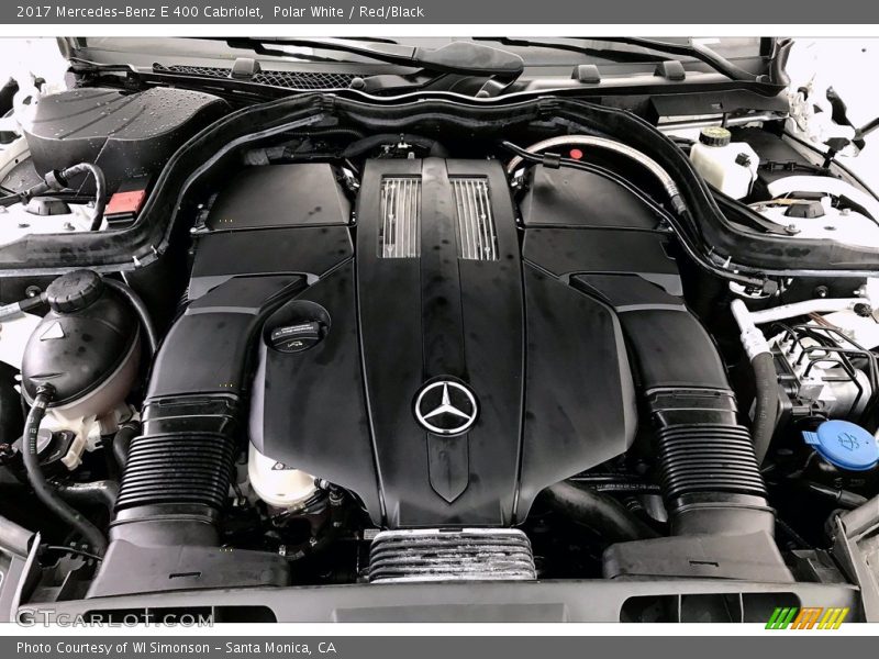 Polar White / Red/Black 2017 Mercedes-Benz E 400 Cabriolet