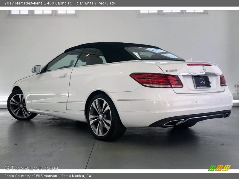 Polar White / Red/Black 2017 Mercedes-Benz E 400 Cabriolet