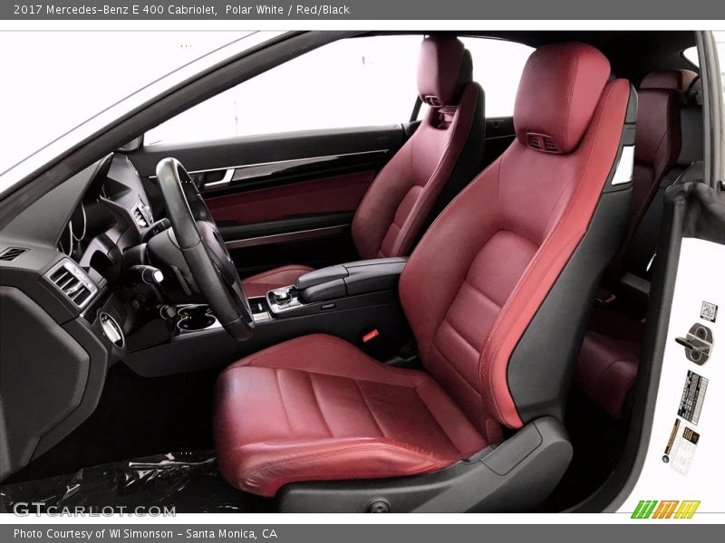 Polar White / Red/Black 2017 Mercedes-Benz E 400 Cabriolet
