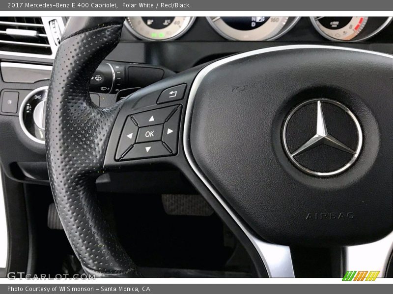 Polar White / Red/Black 2017 Mercedes-Benz E 400 Cabriolet