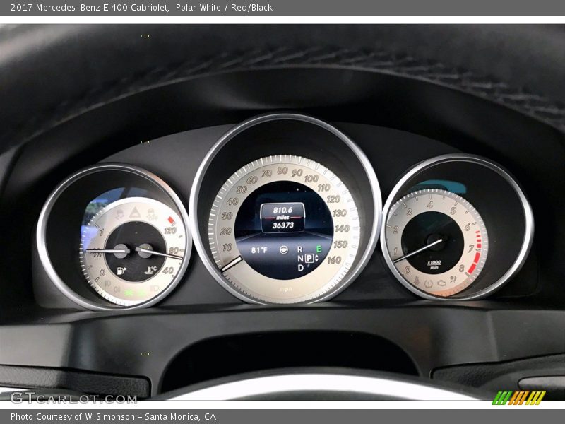Polar White / Red/Black 2017 Mercedes-Benz E 400 Cabriolet