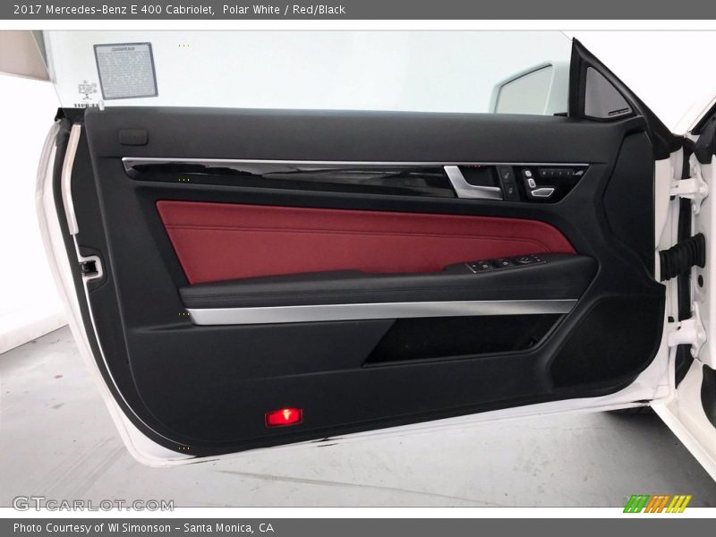 Polar White / Red/Black 2017 Mercedes-Benz E 400 Cabriolet