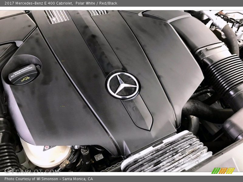 Polar White / Red/Black 2017 Mercedes-Benz E 400 Cabriolet