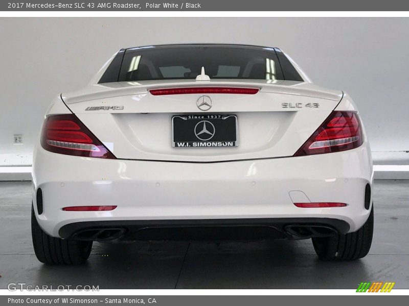 Polar White / Black 2017 Mercedes-Benz SLC 43 AMG Roadster