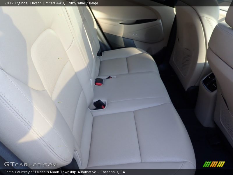 Ruby Wine / Beige 2017 Hyundai Tucson Limited AWD