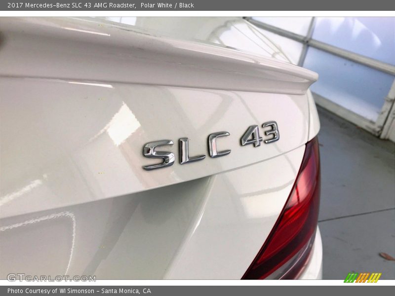 Polar White / Black 2017 Mercedes-Benz SLC 43 AMG Roadster