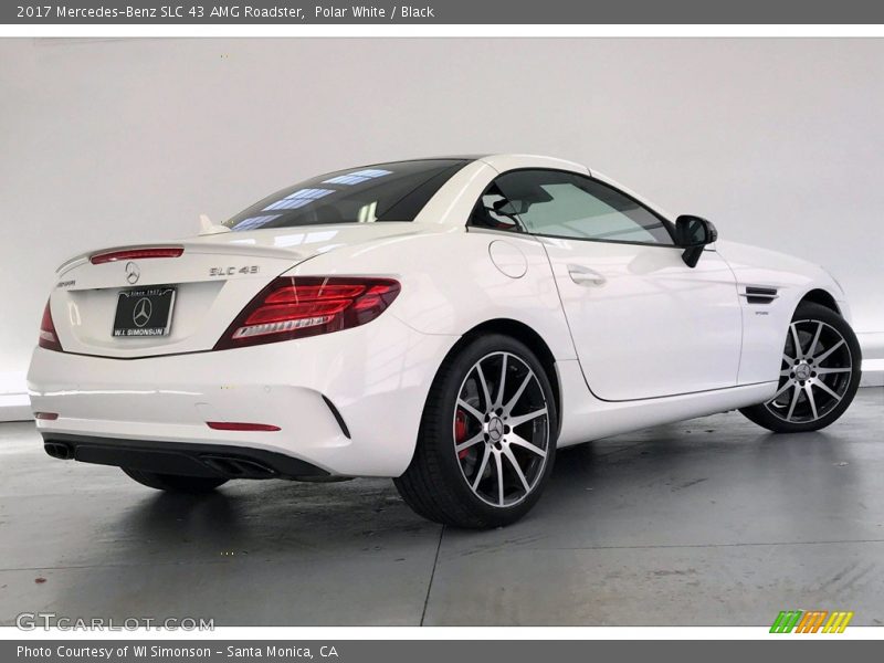 Polar White / Black 2017 Mercedes-Benz SLC 43 AMG Roadster