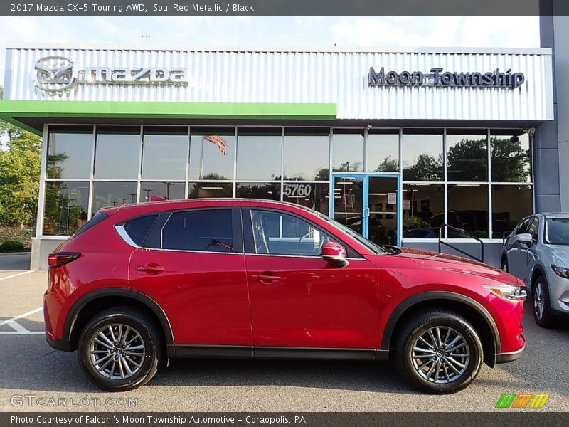 Soul Red Metallic / Black 2017 Mazda CX-5 Touring AWD