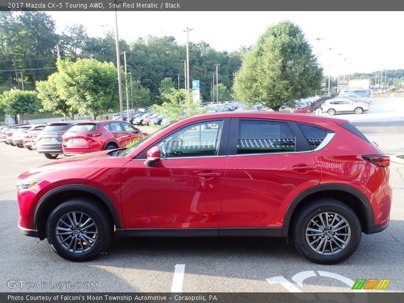 Soul Red Metallic / Black 2017 Mazda CX-5 Touring AWD