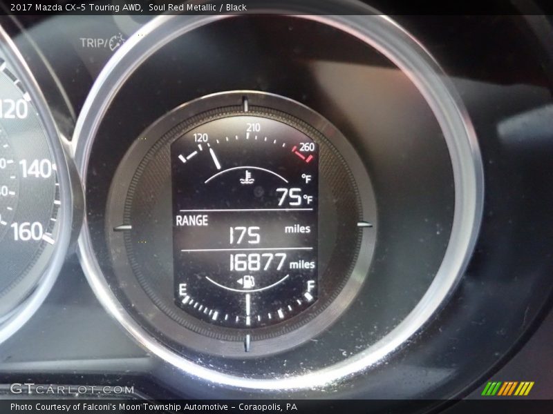 Soul Red Metallic / Black 2017 Mazda CX-5 Touring AWD