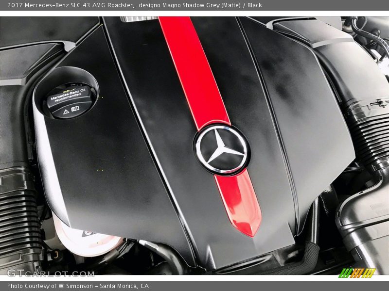 designo Magno Shadow Grey (Matte) / Black 2017 Mercedes-Benz SLC 43 AMG Roadster
