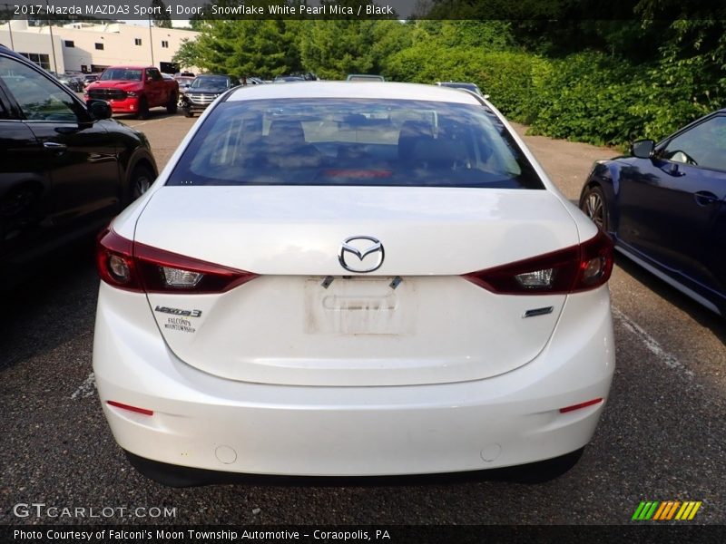 Snowflake White Pearl Mica / Black 2017 Mazda MAZDA3 Sport 4 Door