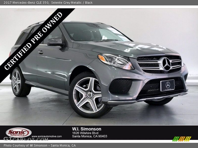 Selenite Grey Metallic / Black 2017 Mercedes-Benz GLE 350