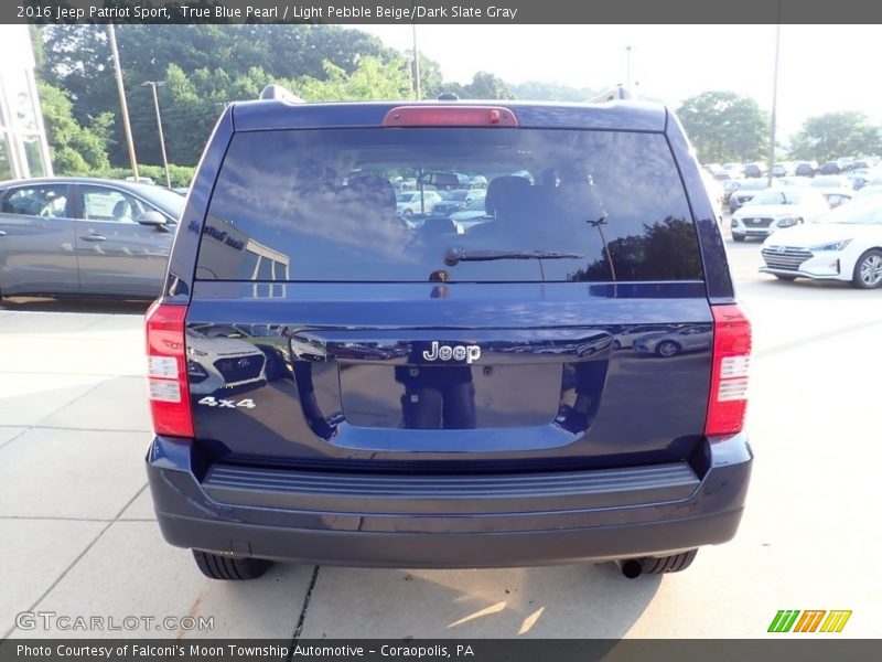 True Blue Pearl / Light Pebble Beige/Dark Slate Gray 2016 Jeep Patriot Sport