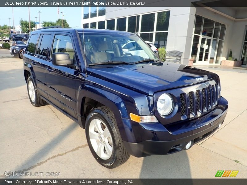 True Blue Pearl / Light Pebble Beige/Dark Slate Gray 2016 Jeep Patriot Sport