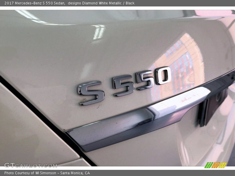 designo Diamond White Metallic / Black 2017 Mercedes-Benz S 550 Sedan