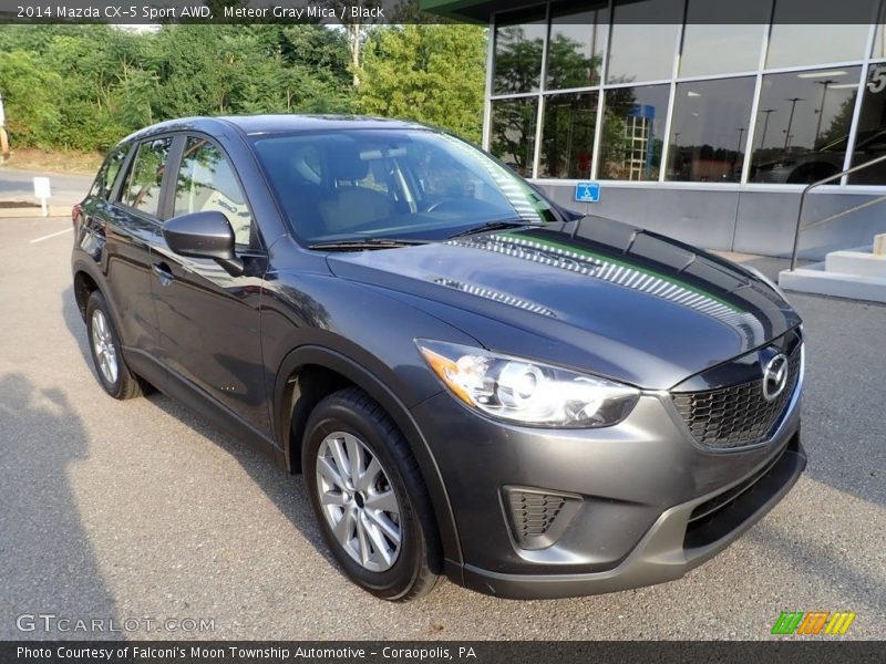 Meteor Gray Mica / Black 2014 Mazda CX-5 Sport AWD