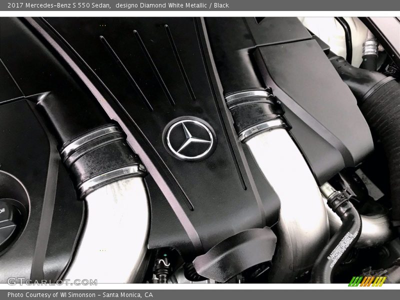 designo Diamond White Metallic / Black 2017 Mercedes-Benz S 550 Sedan
