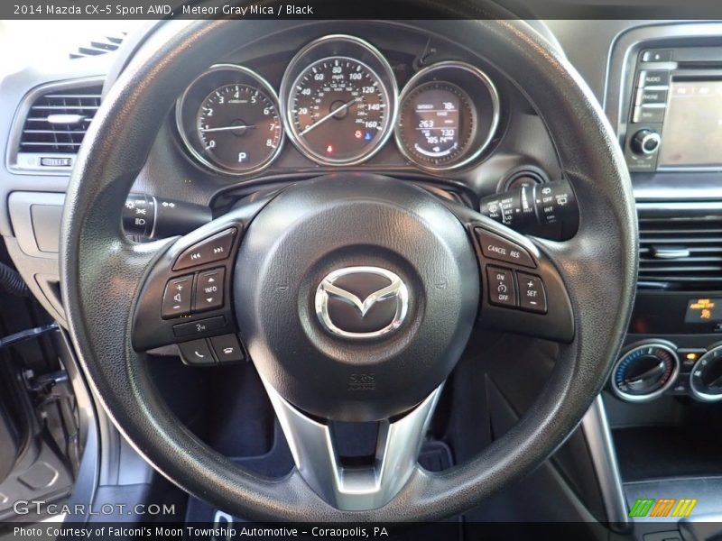Meteor Gray Mica / Black 2014 Mazda CX-5 Sport AWD