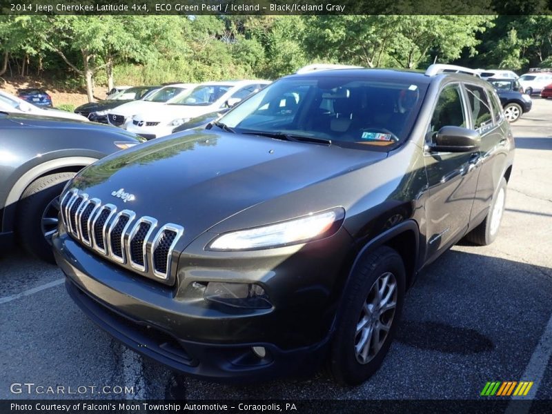 ECO Green Pearl / Iceland - Black/Iceland Gray 2014 Jeep Cherokee Latitude 4x4