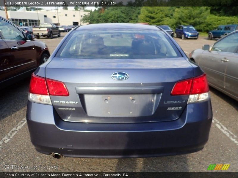 Twilight Blue Metallic / Black 2013 Subaru Legacy 2.5i Premium