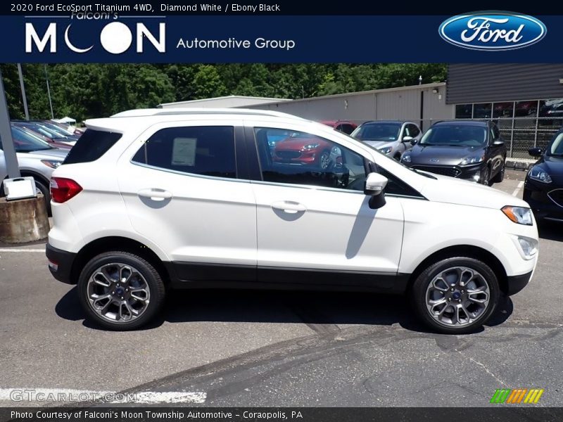 Diamond White / Ebony Black 2020 Ford EcoSport Titanium 4WD