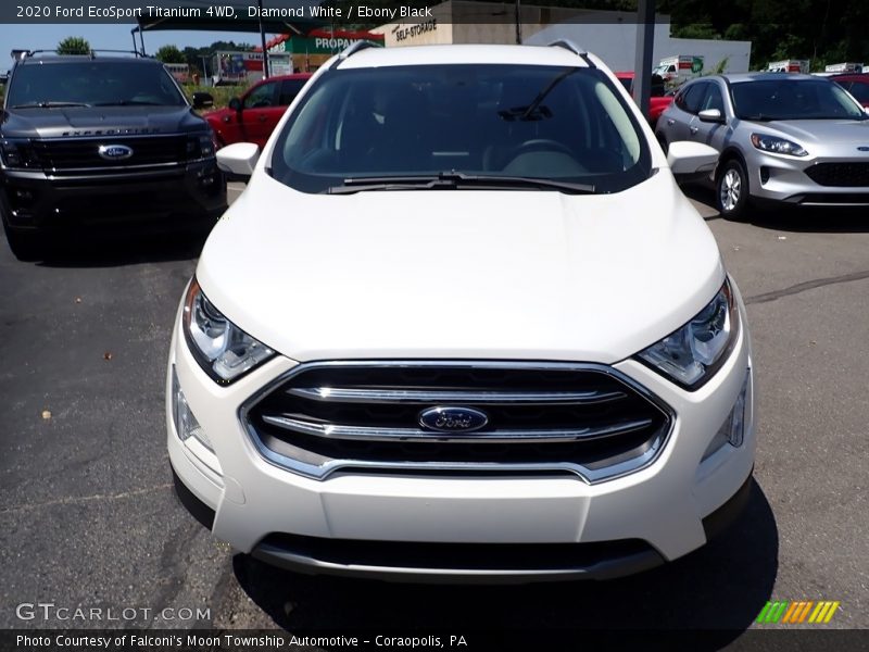 Diamond White / Ebony Black 2020 Ford EcoSport Titanium 4WD
