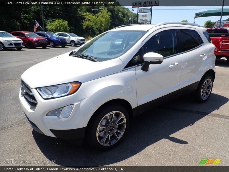 Diamond White / Ebony Black 2020 Ford EcoSport Titanium 4WD