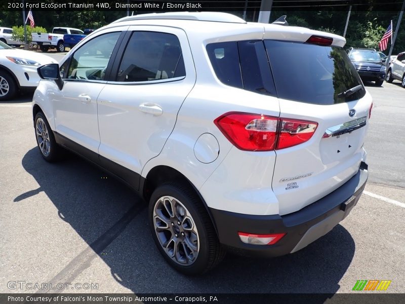 Diamond White / Ebony Black 2020 Ford EcoSport Titanium 4WD