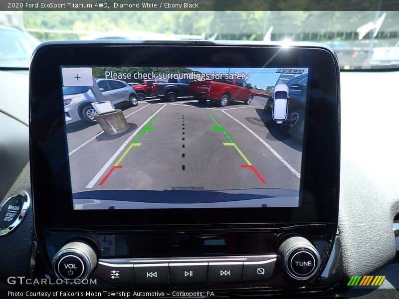 Diamond White / Ebony Black 2020 Ford EcoSport Titanium 4WD