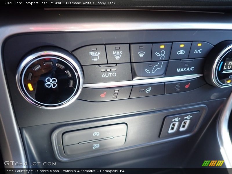 Diamond White / Ebony Black 2020 Ford EcoSport Titanium 4WD