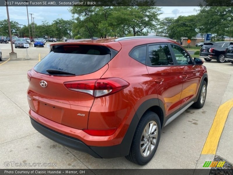 Sedona Sunset / Black 2017 Hyundai Tucson SE AWD