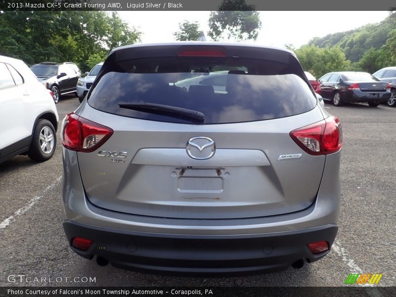 Liquid Silver / Black 2013 Mazda CX-5 Grand Touring AWD
