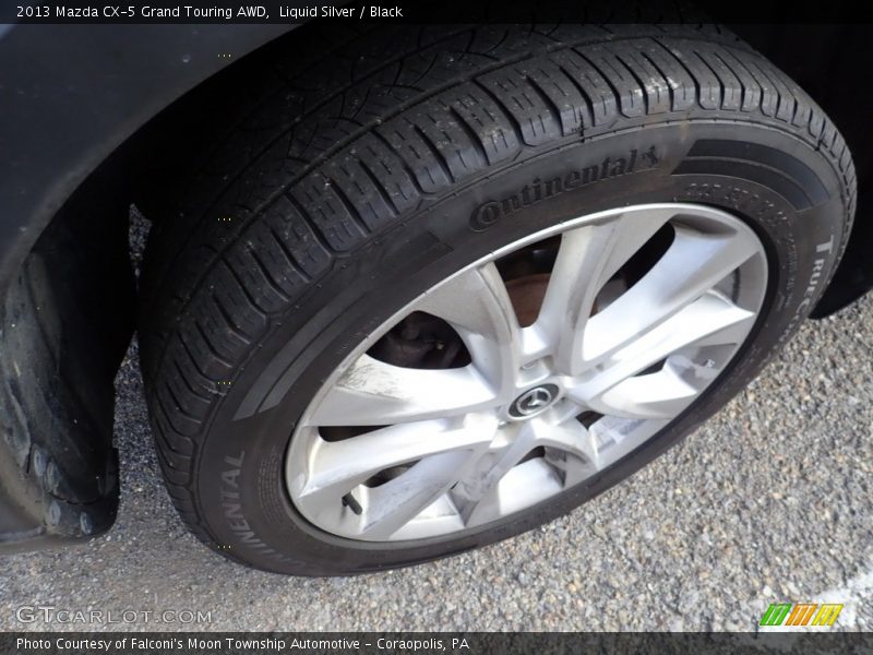 Liquid Silver / Black 2013 Mazda CX-5 Grand Touring AWD