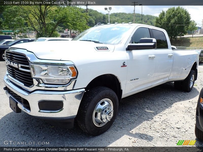 Bright White / Black 2019 Ram 3500 Big Horn Crew Cab 4x4